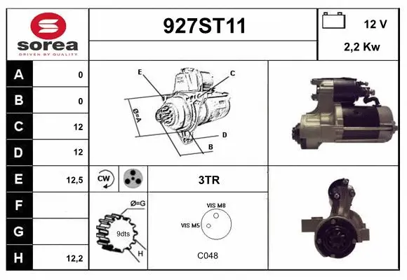 Démarreur STARTCAR 927ST11