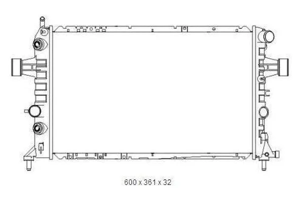 Radiateur, refroidissement du moteur ORDONEZ 2065046