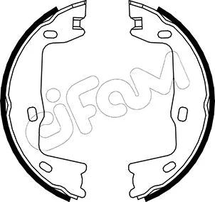 Jeu de mâchoires de frein, frein de stationnement CIFAM 153-302