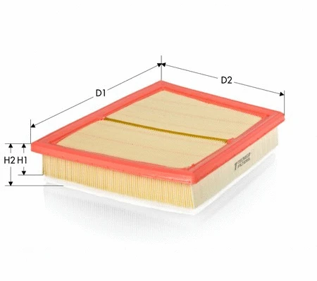 Filtre à air TECNECO FILTERS AR22017PMS