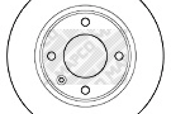 Disque de frein MAPCO 15307
