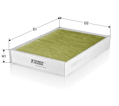 Filtre, air de l'habitacle TECNECO FILTERS CKA25007