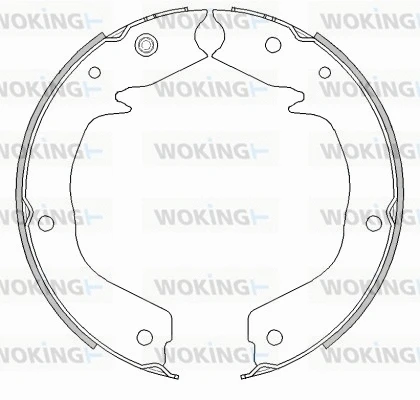 Mâchoire de frein, frein de stationnement WOKING Z4541.00