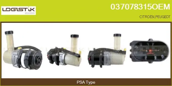 Pompe hydraulique, direction LGK 037078315OEM