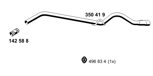 Tuyau d'échappement ERNST 350419