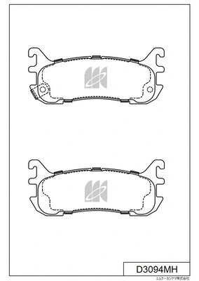 Kit de plaquettes de frein, frein à disque MK Kashiyama D3094MH
