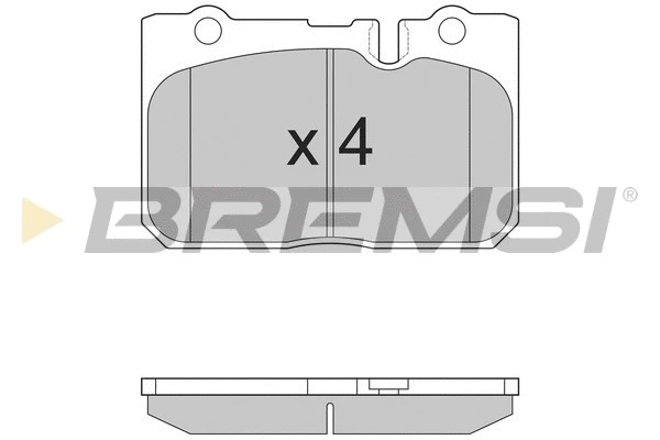 Kit de plaquettes de frein, frein à disque BREMSI BP2858