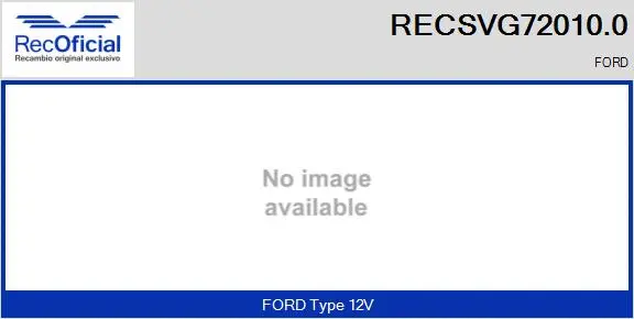 Vanne EGR RECOFICIAL RECSVG72010.0