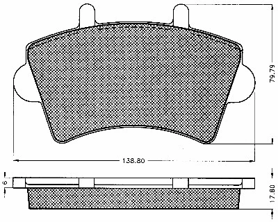 Kit de plaquettes de frein, frein à disque BSF 10618