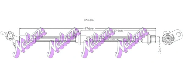 Flexible de frein KAWE H5686