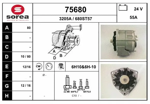 Alternateur EAI 75680