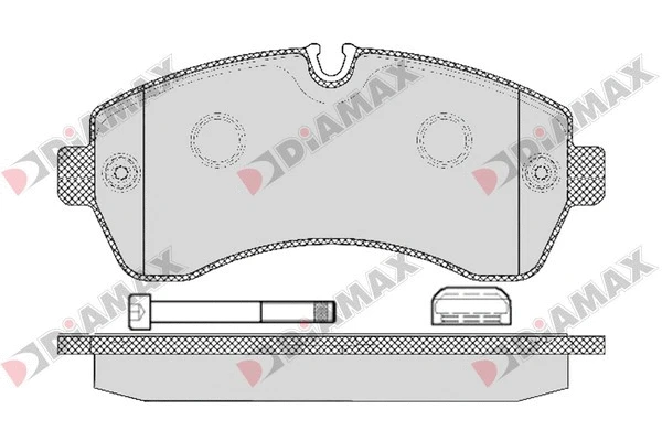 Kit de plaquettes de frein, frein à disque DIAMAX N09199K