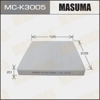 Filtre, air de l'habitacle MASUMA MC-K3005