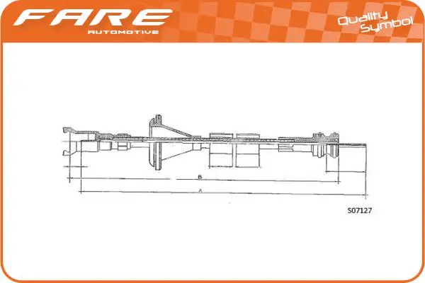 Câble flexible de commande de compteur FARE-CO 27540