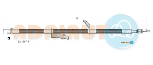 Flexible de frein ADRIAUTO 52.1257.1