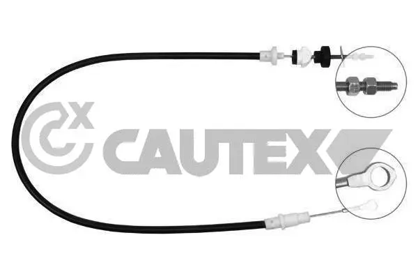 Tirette à câble, commande d'embrayage CAUTEX 762899