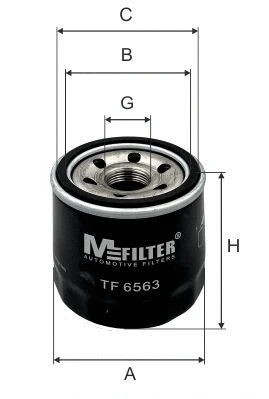 Filtre à huile MFILTER TF 6563