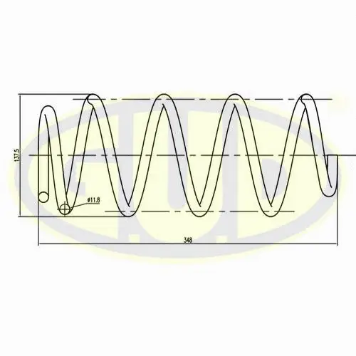Ressort de suspension G.U.D. GCS095079
