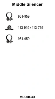 Silencieux central FA1 MD000343