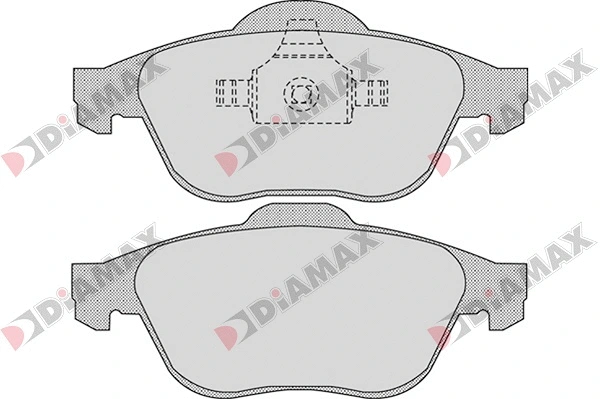 Kit de plaquettes de frein, frein à disque DIAMAX N09037