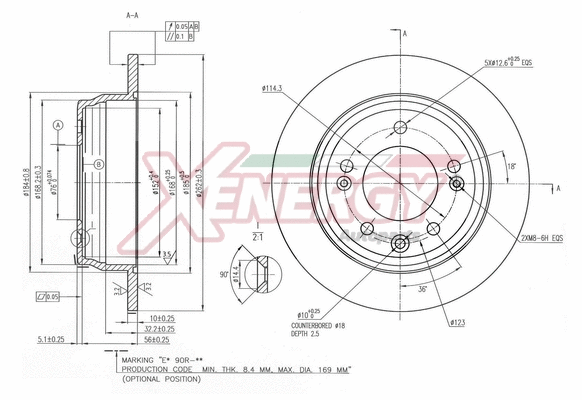 Disque de frein AP XENERGY X601493