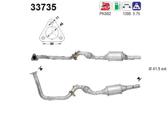 Catalyseur AS 33735