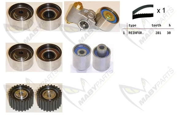 Kit de courroie crantée MABYPARTS OBK010505