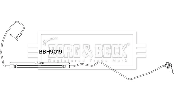 Flexible de frein BORG & BECK BBH9019