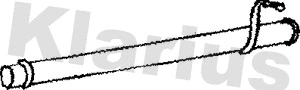 Tuyau d'échappement KLARIUS 460052