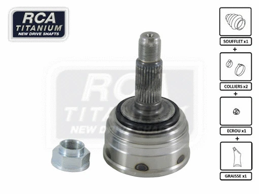 Jeu de joints, arbre de transmission RCA FRANCE HO19