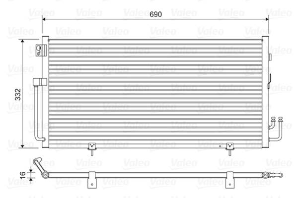 Condenseur, climatisation VALEO 814063