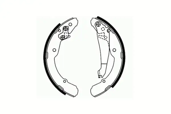 Jeu de mâchoires de frein, frein de stationnement SCT - MANNOL SS 545