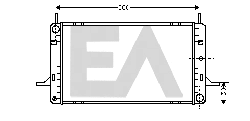 Radiateur, refroidissement du moteur EACLIMA 31R22035