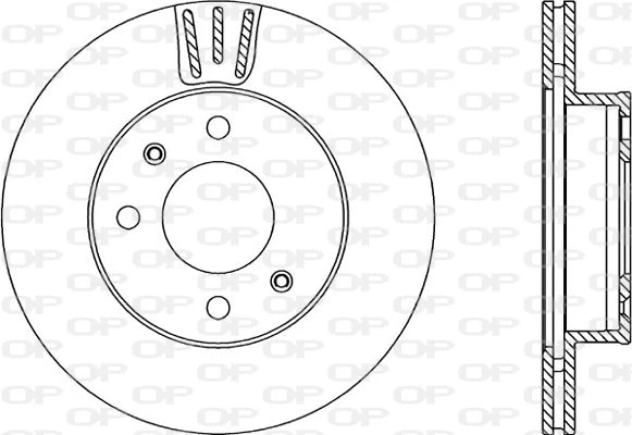 Disque de frein OPEN PARTS BDA2223.20