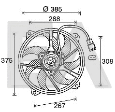 Ventilateur, refroidissement du moteur EACLIMA 33V55027