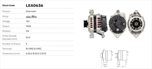 Alternateur LUSA LEA0636