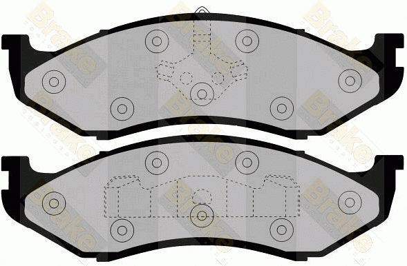 Kit de plaquettes de frein, frein à disque Brake ENGINEERING PA992