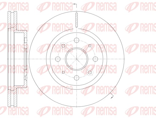 Disque de frein REMSA 61103.10