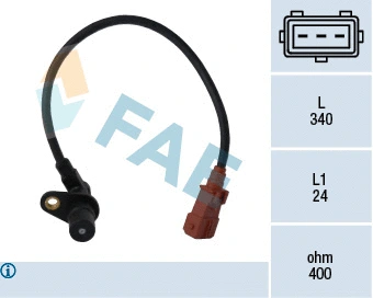 Capteur d'angle, vilebrequin FAE 79034