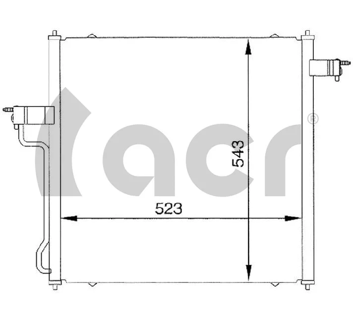 Condenseur, climatisation ACR 300069
