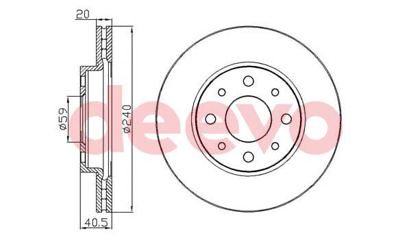 Disque de frein DEEVO BD17120