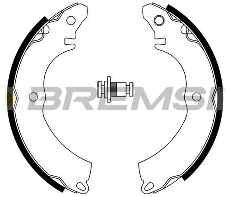 Jeu de mâchoires de frein BREMSI GF0828