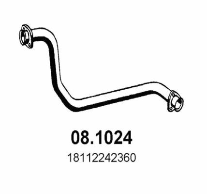Tuyau d'échappement ASSO 08.1024