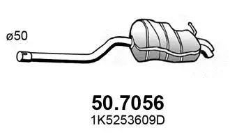 Silencieux arrière ASSO 50.7056