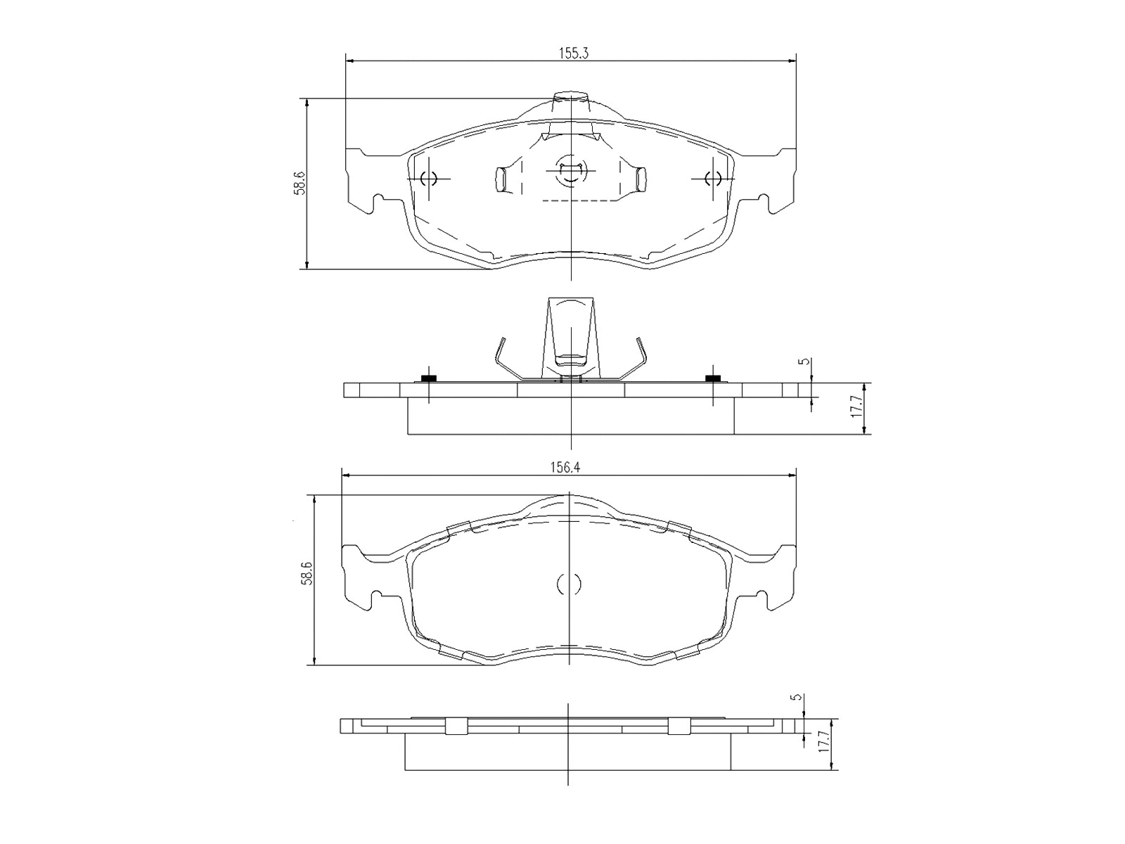 Kit de plaquettes de frein, frein à disque A.Z. Meisterteile AZMT-44-022-1415