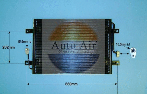 Condenseur, climatisation AUTO AIR GLOUCESTER 16-9792