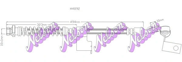 Flexible de frein KAWE H4892