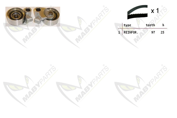 Kit de courroie crantée MABYPARTS OBK010225