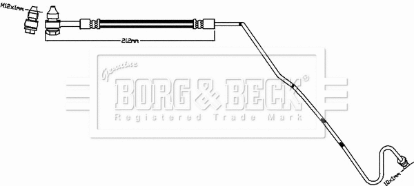 Flexible de frein BORG & BECK BBH8504