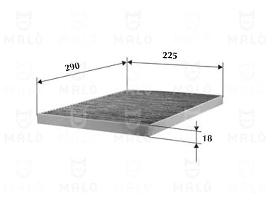 Filtre, air de l'habitacle AKRON-MALÒ 1530022